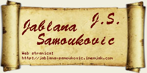 Jablana Samouković vizit kartica